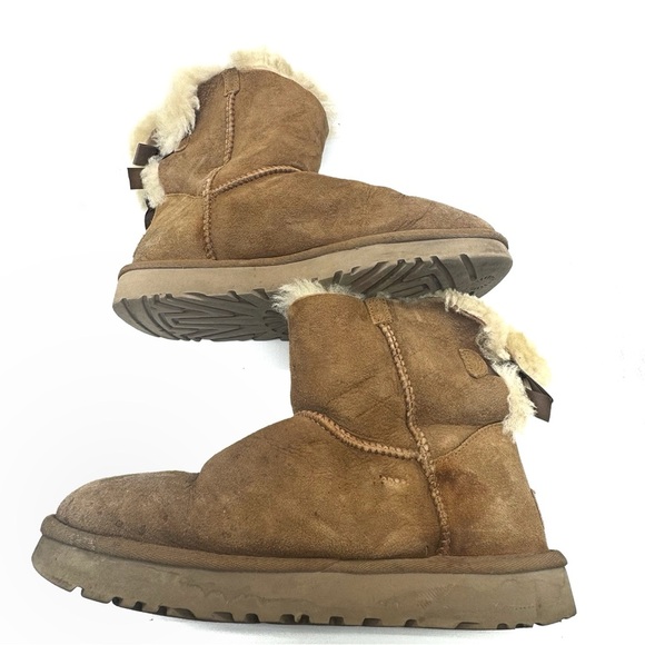 Ugg Mini Bailey Bow Boots Brown - Picture 5 of 10